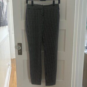 Express Women's Columnist Black and White checked Pants